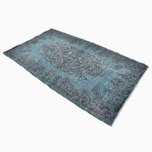 Teal Blue Oushak Rug