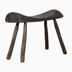 Tabouret Lait Vintage en Chêne, 1900