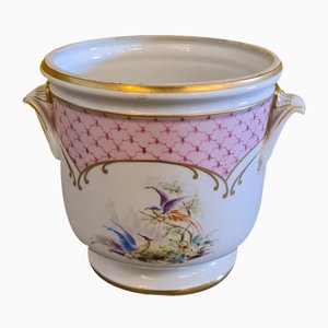 20th Century French Porcelain Flower Pot from Goudeville Limoges