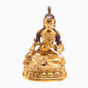 18. Jh. Gottgrüne Tara Figur, Tibet
