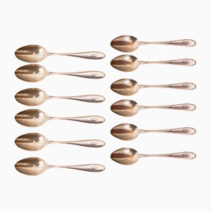 Silver Dinner Spoons by Bruckmann & Sons, Set of 12