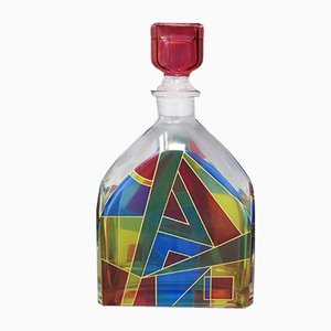 Decanter o bottiglia decorativa di Luigi Bormioli, Italia, anni '70