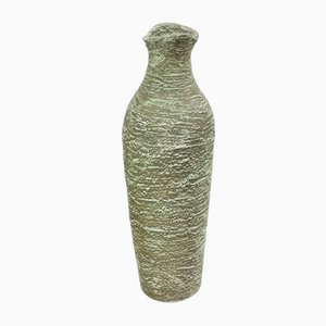 Mid-Century Green Ceramic Floor Vase from Pesthidegkúti, 1970s
