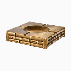 Ashtray in Brass and Bamboo from PC Collection