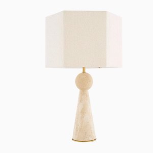 Konav Tischlampe aus Travertin von PC Collection