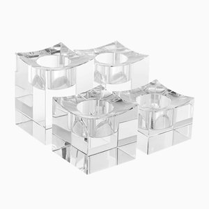 Tealight Holder in Clear Crystal from PC Collection, Set of 4