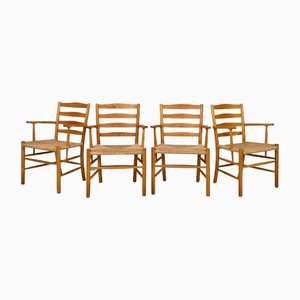 Danish Dining Chairs in Beech by Kaare Klint for Fritz Hansen, 1936, Set of 4