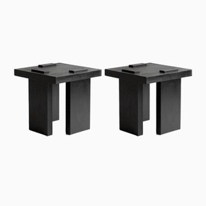 Set of Black Itooraba Stools by Sizar Alexis