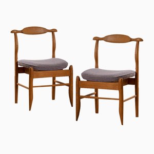 Chairs by Guillerme et Chambron, 1960s, Set of 2