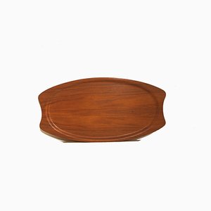 Large Danish Serving Tray in Teak from Silva, 1960s