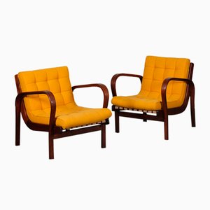 Vintage Armchairs by Kropacek and Kozelka for Interier Praha, 1944, Set of 2