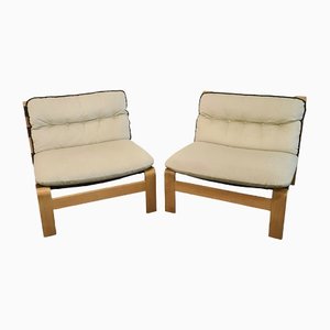 Vintage Plywood Lounge Chairs by Carl Straub, Germany, 1970s, Set of 2