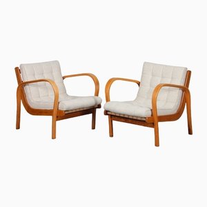 Vintage Armchairs by Kropacek and Kozelka for Interier Praha, 1944, Set of 2