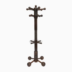 Coatstand in Oak by Charles Dudouyt, France, 1940s