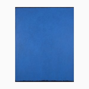 Rolf Hans, Grande Peinture Monochrome Bleue