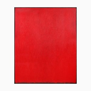 Rolf Hans, grande dipinto monocromo rosso