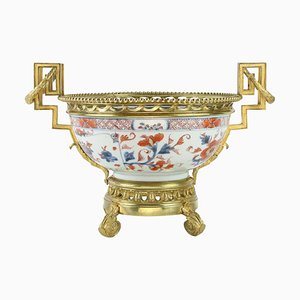 19th Century Louis XVI Style French Bronze Imari Bowl