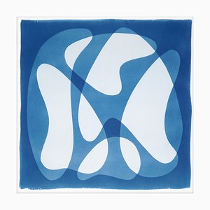 Art of Cyan, Abstract Icons, 2022, Cyanotype