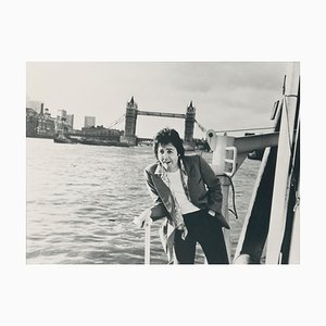 Henry Grossman, Paul McCartney, London Bridge, Black and White Photograph, 1970