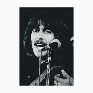 Fotografía en blanco y negro de Henry Grossman, George Harrison, años 70