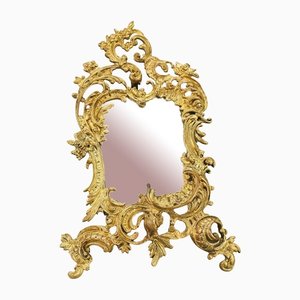 Rococo Style French Bronze Desktop Picture Frame, 1920s