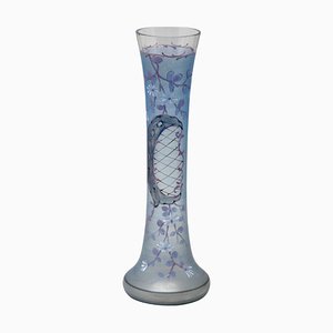 Rococo Handmade and Hand Painted Flower Spray Vase, France 1880s, 1885