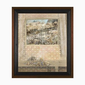 Giuseppe Banchieri, Fiori e finestra, 1979, Oil on Canvas