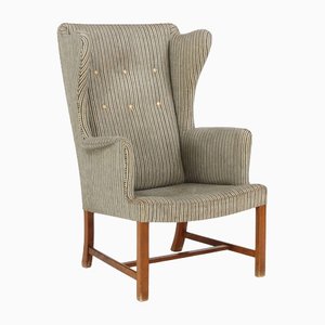Vintage Wingback Chair by Borge Mogensen, 1940s