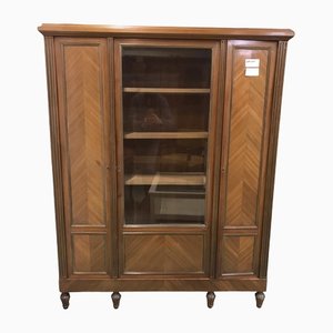 Marquetry Display Cabinet with Three Doors