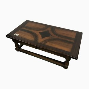 Black and Brown Rustic Coffee Table