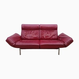 Wine Red Leather DS 450 Sofa from De Sede