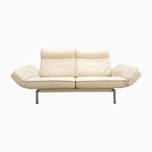Cream Ds 450 Leather Sofa from De Sede