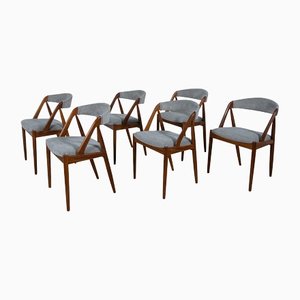 Model 31 Dining Chairs by Kai Kristiansen for Schou Andersen, 1960s, Set of 6