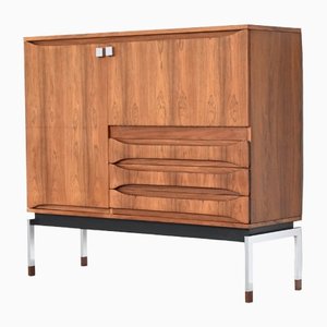Rosewood High Bar Cabinet by Alfred Hendrickx for Belform, Belgium, 1960s