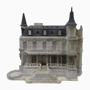 Modell des Schlosses in Gips, Frankreich, 1904