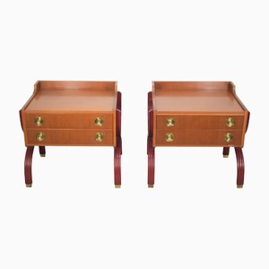 Bedside Tables, Italy, 1970s, Set of 2