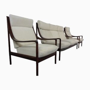 Sofa & Armchairs by Walter Knoll for Knoll Antimott, 1950s, Set of 3