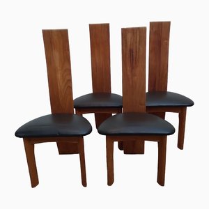 Bentwood Dining Chairs, Italy, 1980s, Set of 4