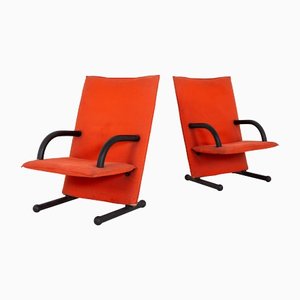 T-Line Armchairs by Burkhard Vogtherr for Arflex, 1982, Set of 2