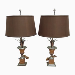 Small Medicis Table Lamps from Maison Charles, 1980s, Set of 2