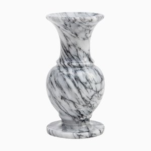 Graue Vase aus Carrara Marmor