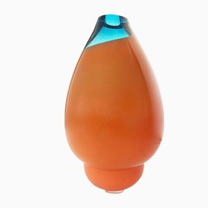 Vase Vulcano Medium Caramel Bleu par Alissa Volchkova