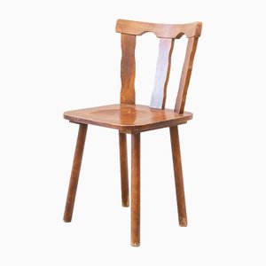 Vintage Pine Wood Chair, 1960s