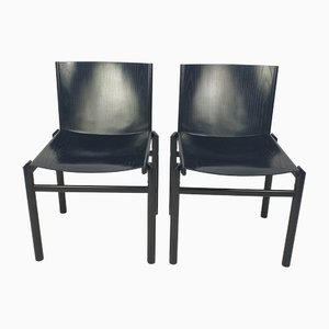 Set of Dining Chairs attributed to Afra & Tobia Scarpa, Italy, 1970s