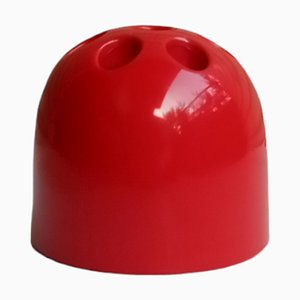 Portapenne Dedalino rosso di Gismondi per Artemide, anni '60