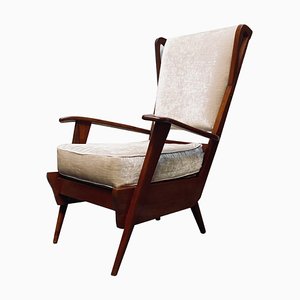 Sculptural Armchair attributed to Paolo Buffa, Italy, 1940s