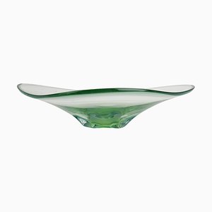 Mid-Century Art Glass Bowl by Zelezno Borske Sklo, 1960s
