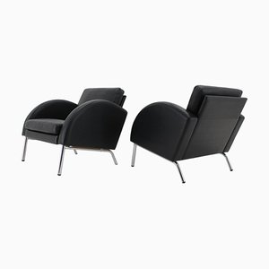 Set of Leather Armchairs ,Czechoslovakia, 1970s