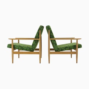 Beech Armchairs attributed to Ton, Czechoslovakia, 1960s, Set of 2