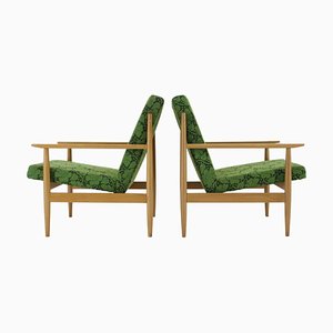 Set of Beech Armchairs attributed to Ton, Czechoslovakia, 1960s
